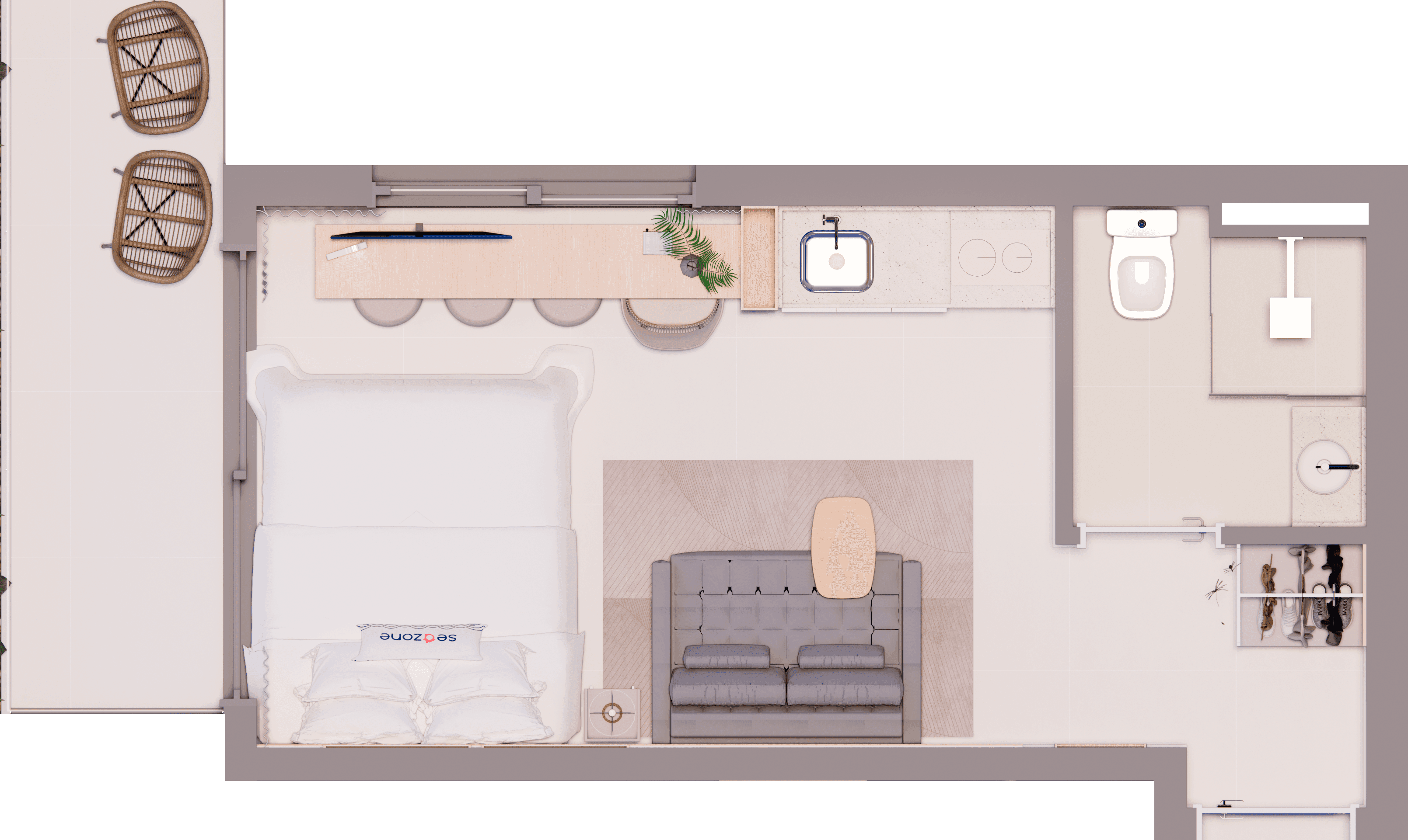 Planta Sacada / Varanda — 1 de 5